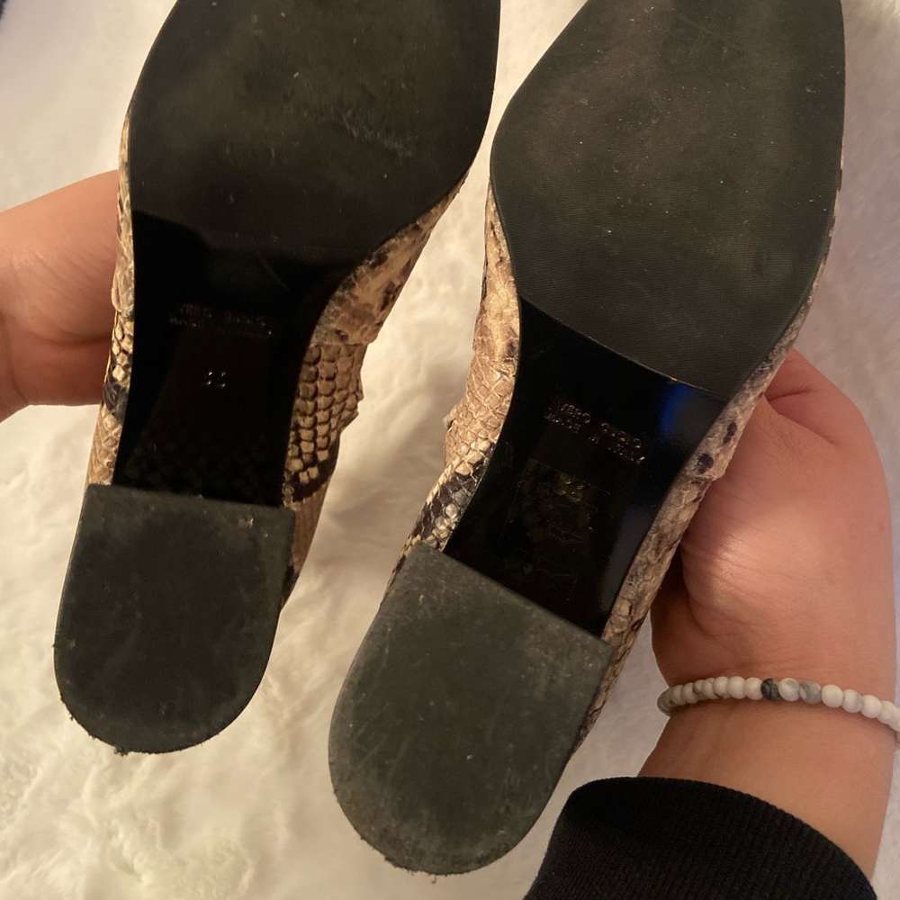 Italian Leather Python Botties 2 Inch Heel - image 4